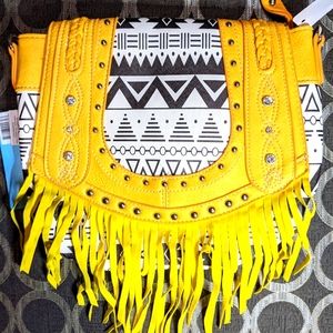 Aztec crossbody messenger bag